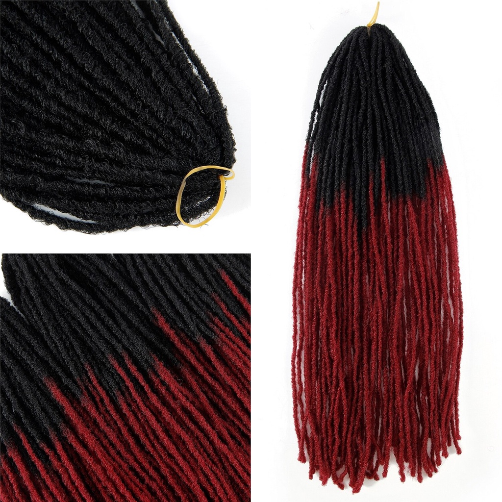Dreadlocks Hair Crochet Braids Soft Dread Afro Hairstyle Ombre