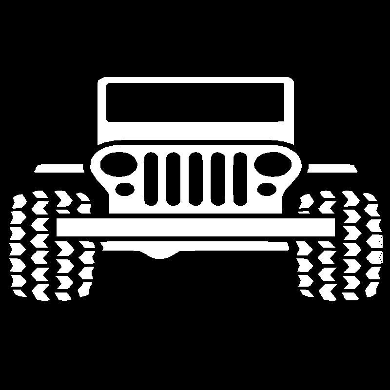 x2 Jeep Wrangler Vinyl Decal Car Truck Window Sticker Off Road TJ JK CJ ...