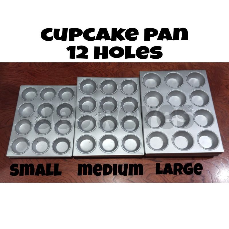 Cupcake shop pans sizes