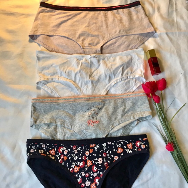 H&M COTTON PANTIES OVERRUNS (4PCS FOR 130) Shopee Philippines