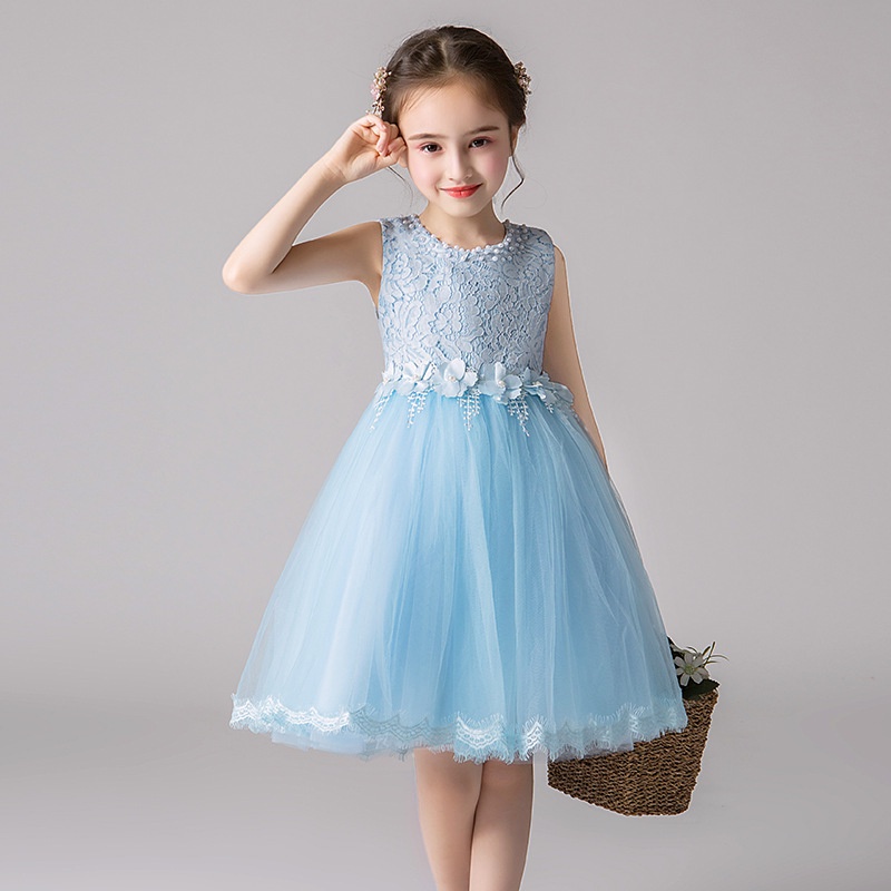 Princess Lace White Dress for Kids Girl 3-12 Years Old Children Wings ...