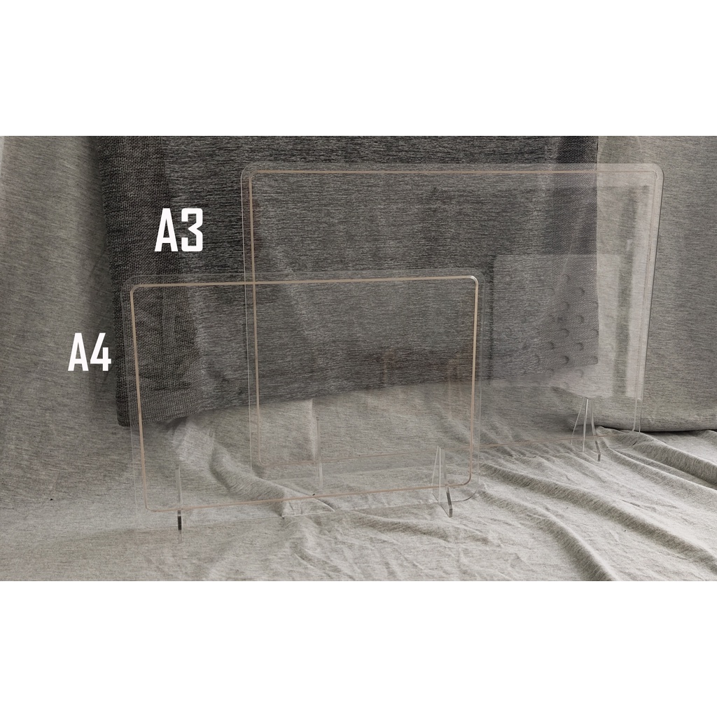 Table top memo board (transparent / white acrylic) | Shopee Philippines