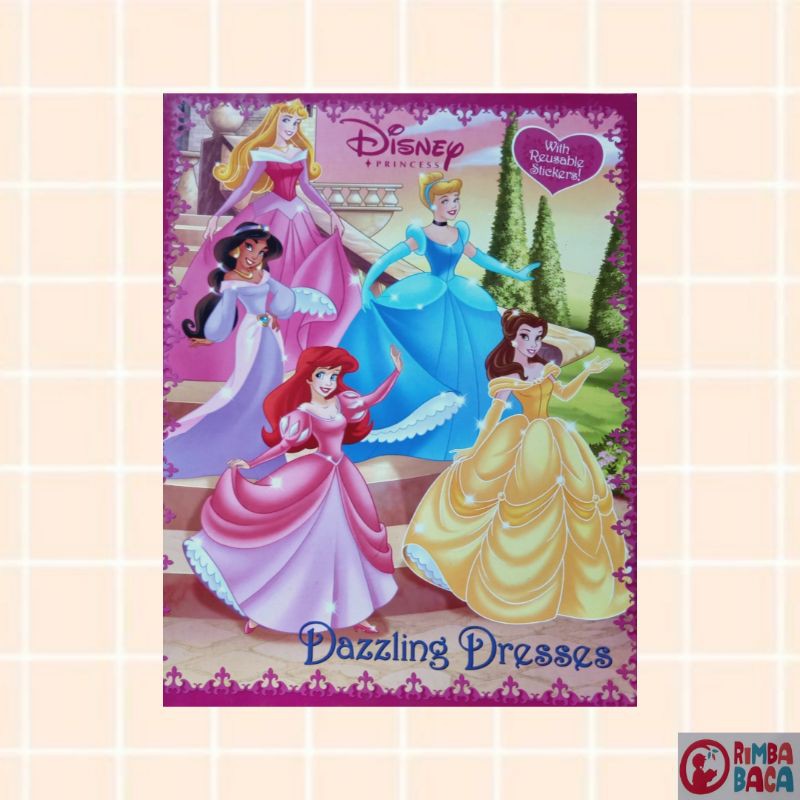 Disney PRINCESS WITH REUSABLE STICKER | Shopee Philippines