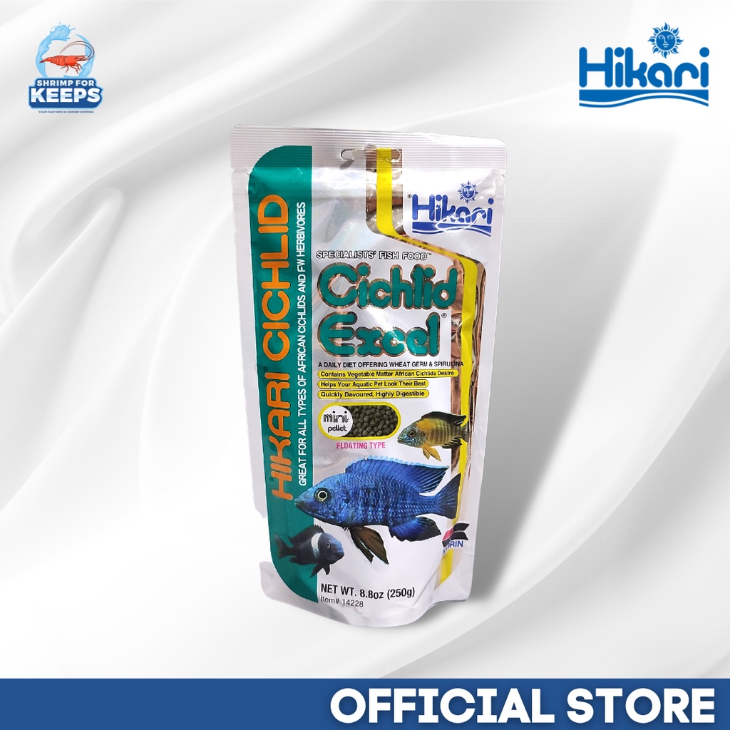 Hikari Cichlid Excel Color enhancer & High in wheat germ & spirulina