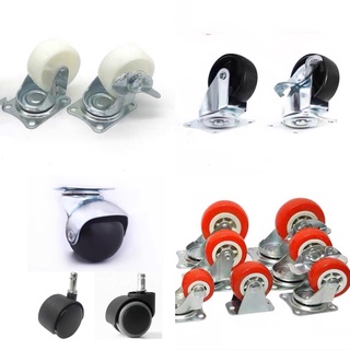 8pcs No-punch Adhesive Ball Universal Pulley 360° Rotation Universal Wheel  Sticky Pulley For Home Storage Box Trash Can