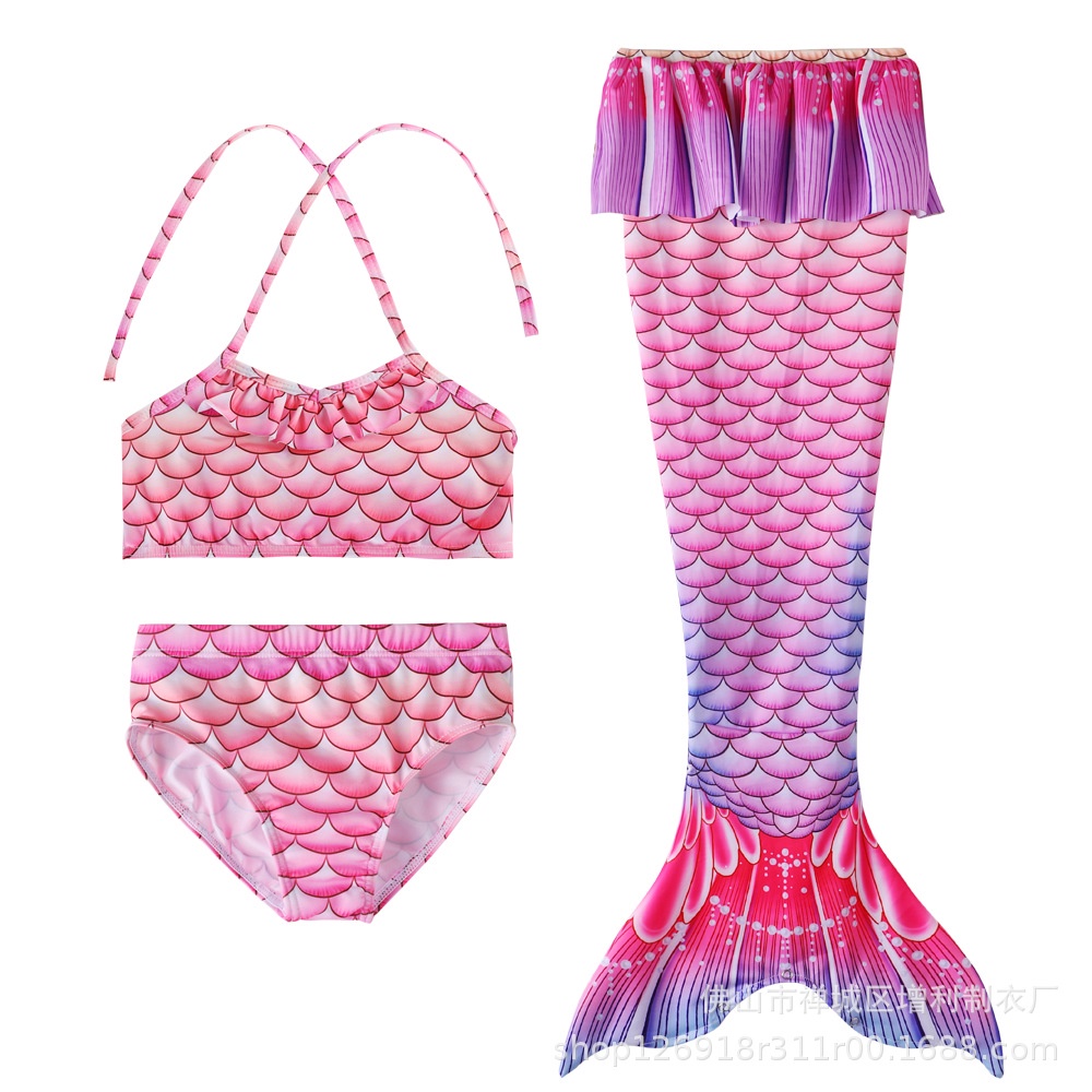 fremont5233Mermaid tail swimsuit little girl split swimwear baby ...