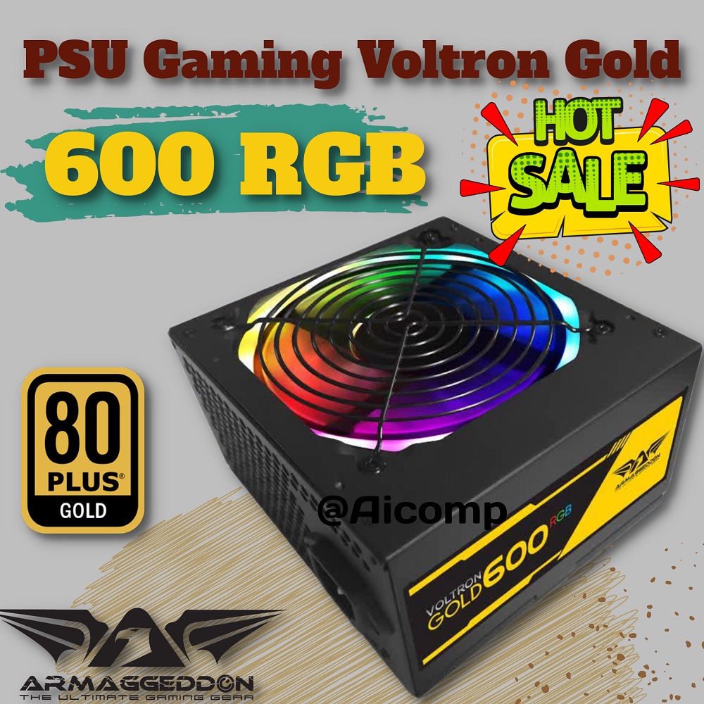 Psu Gaming Voltron Gold Watt W Pure Armaggeddon Rgb Plus Gold Power Supply For