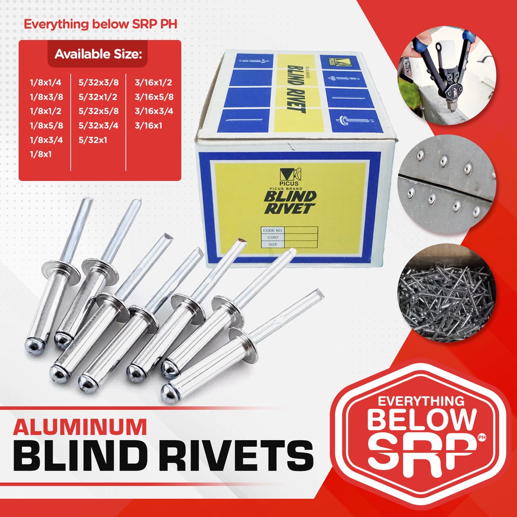 PICUS Blind Rivets (per box) Shopee Philippines
