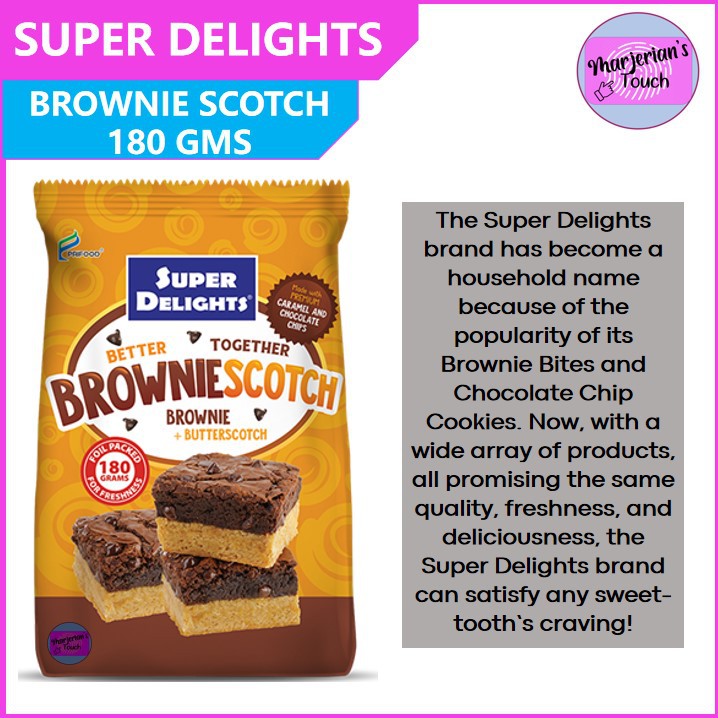 Super Delights Brownies Butterscotch Brownie Scotch By Prifood Corp