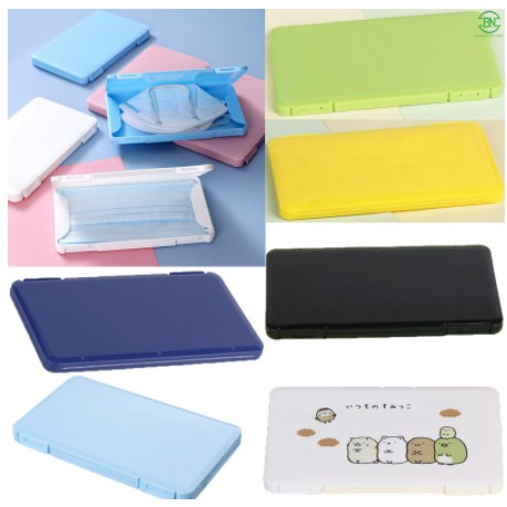 DAY1#Portable Face Mask Storage Case Dustproof Carry Box Masks ...