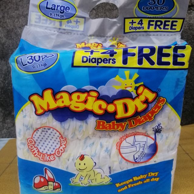 Magic dry diaper cheap large price