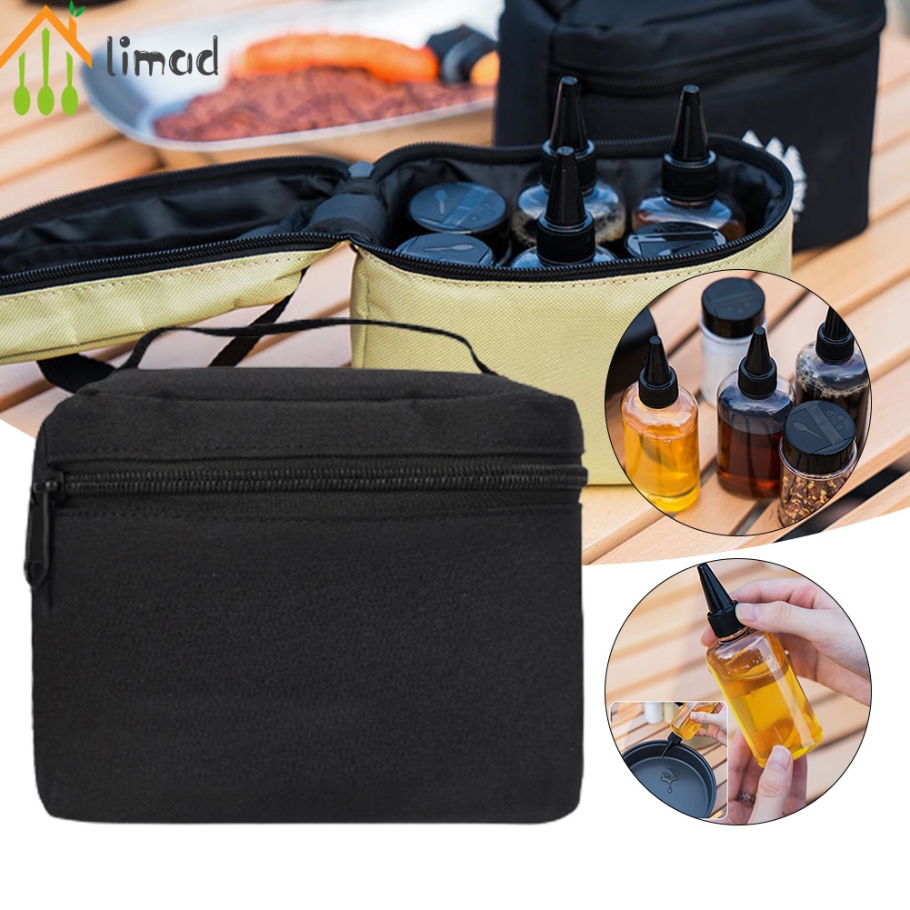 Seasoning Bottle Storage Bag for Outdoor Camping Portable Spice Jars