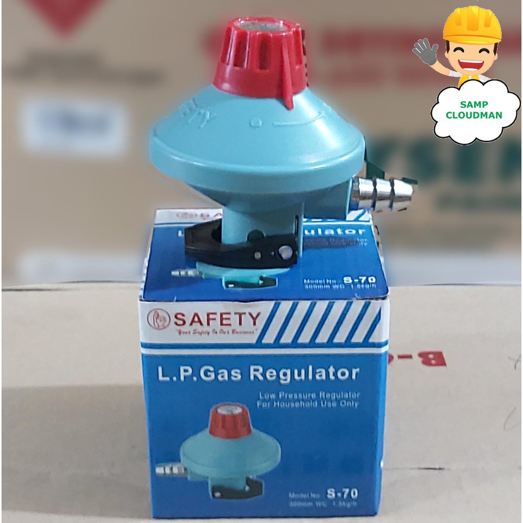 Safety LPG Regulator Regular S70 or Heavy Duty for Gasul with Excess