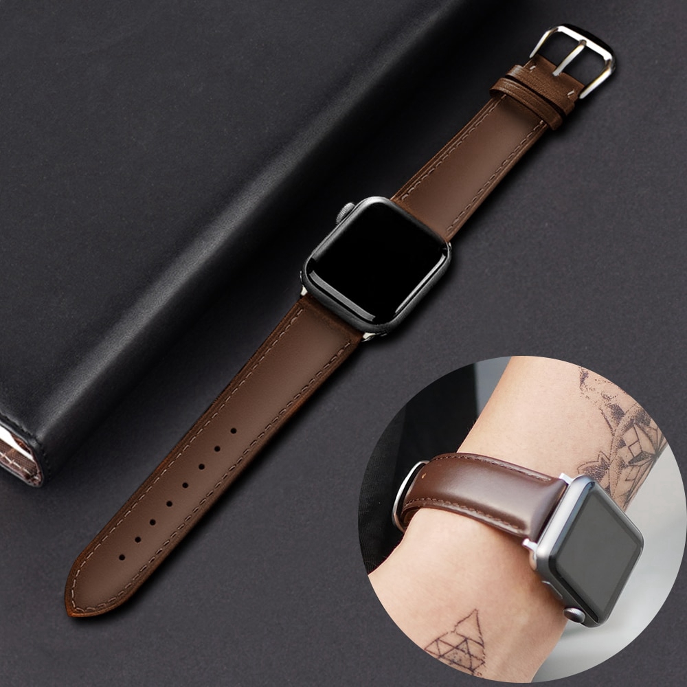 Apple iwatch leather outlet strap