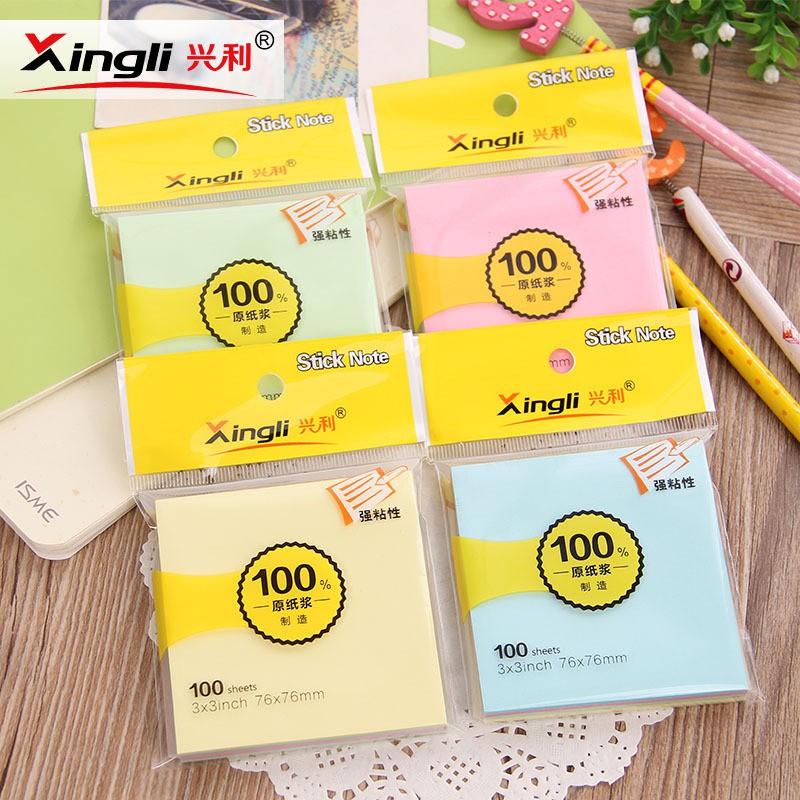 100 Sheets Office & School Sticky Notes Paper | Shopee Philippines