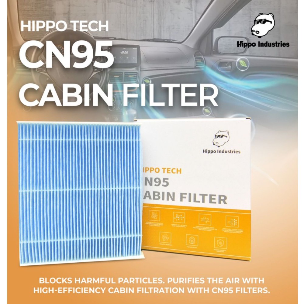 Toyota Hilux/Innova/Fortuner 20162025 Cabin Aircon Filter Hippo Brand