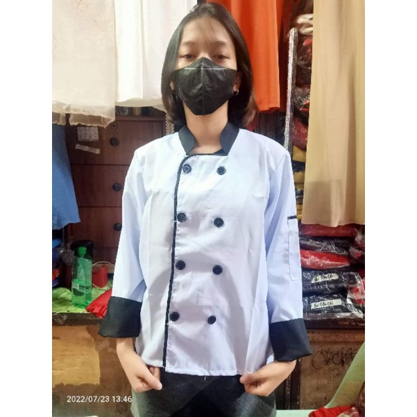 chef jacket with black piping Shopee Philippines