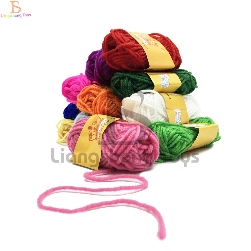 12Pcs Yarn Assorted Color DIY Assorted Color Hand-woven Crochet