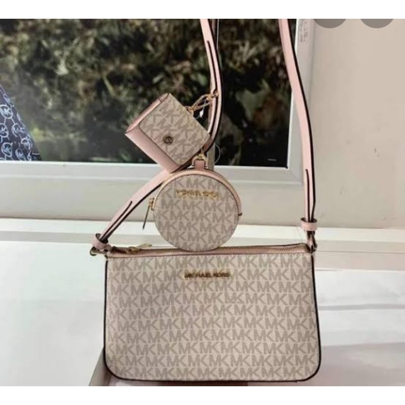 Michael Kors 3 in 1 Multi pochette in White