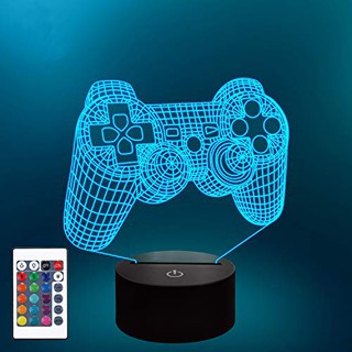 PS4 PS5 3D Light LED Acrylic Vision Night Light 16 Colors with