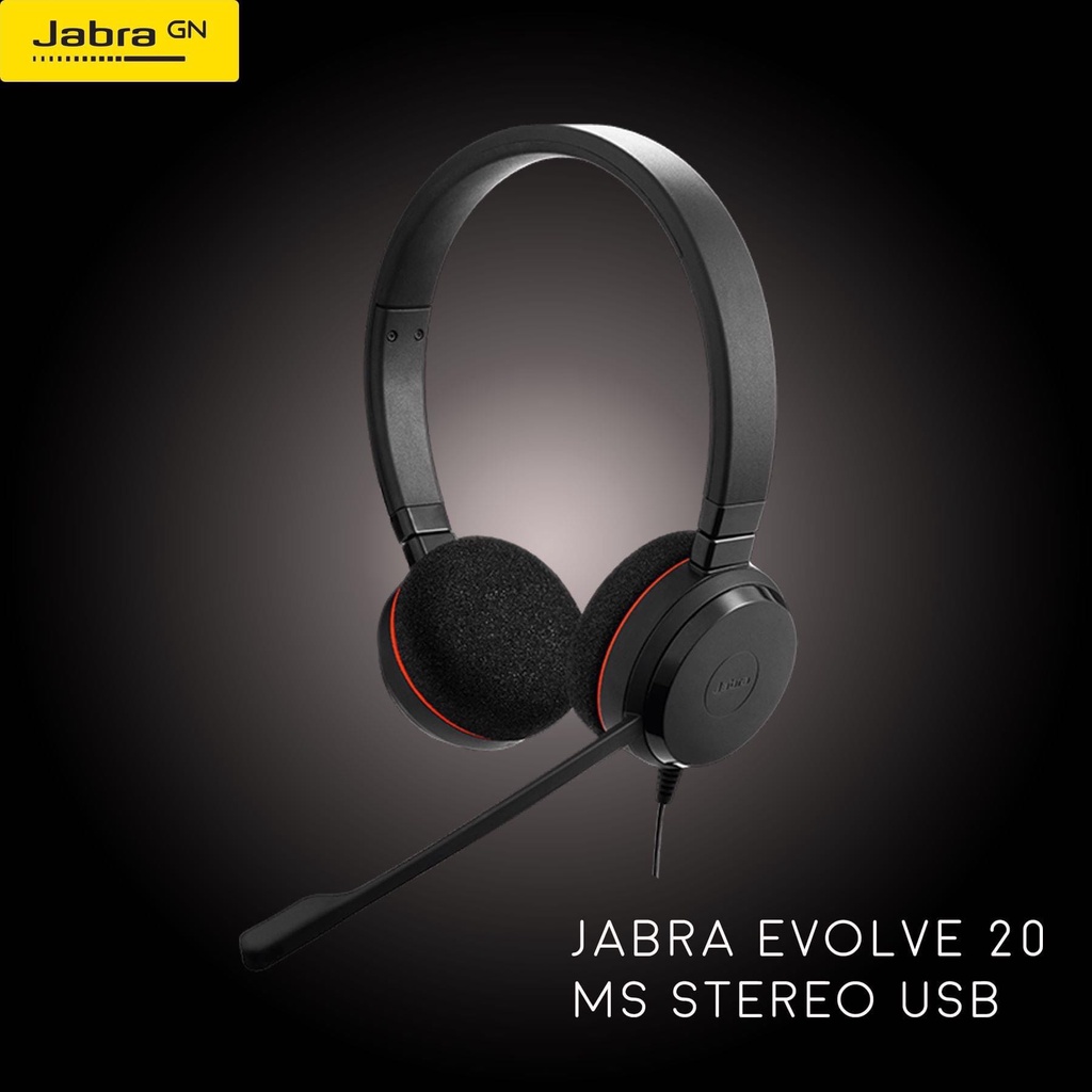 Jabra Evolve 20 Professional Corded Headset for Easy Call Management