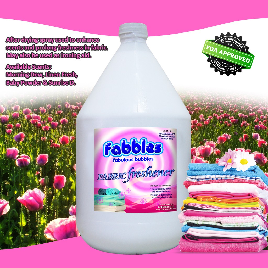 Fabbles Fabric Freshener (1 gallon) max of 6 gals per check out