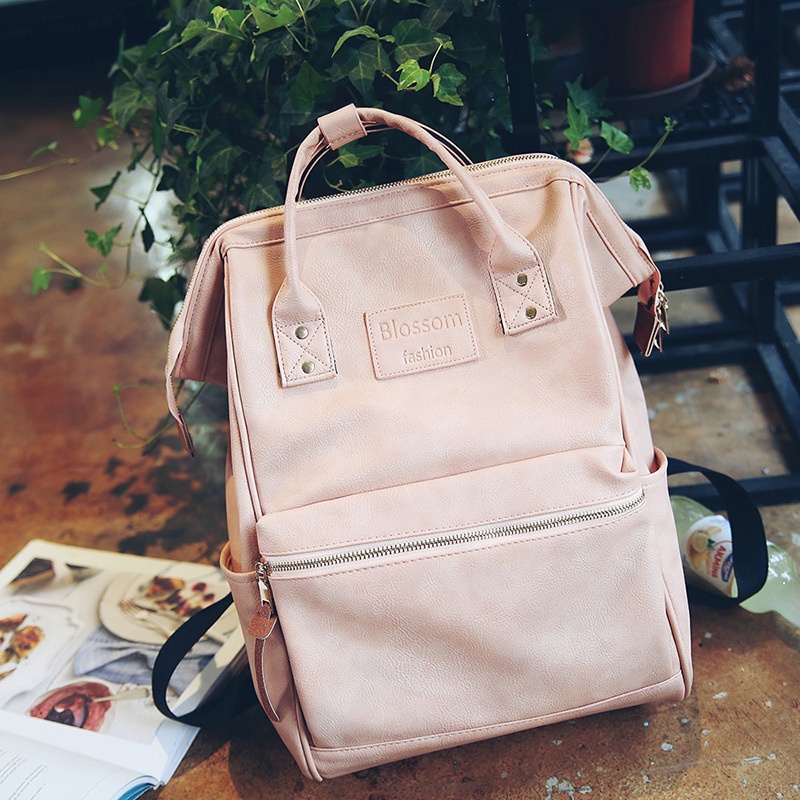 COD 100 Original Blossom PU leather backpack w proof waterproof authentic Unisex large size Anello Shopee Philippines