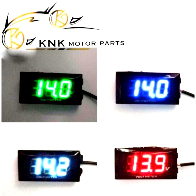 KNK Motor Volt Meter 12V With Frame Classic Digital Speedometer ...