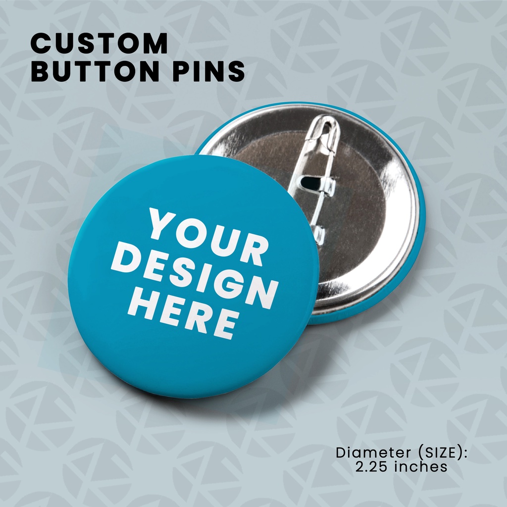 Matte Button Pins, Philippines Delivery, No Minimum Order