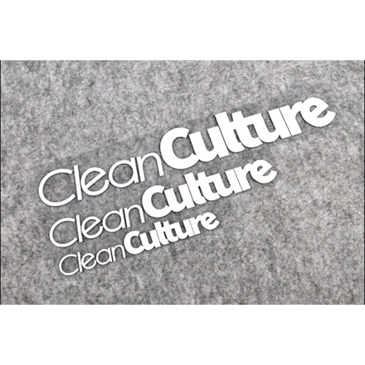 Clean Culture Sticker Decals for car ad motorcycle | Shopee Philippines