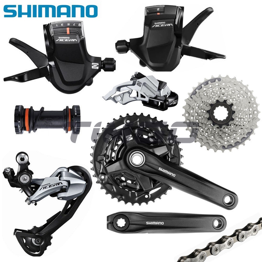 Shimano Acera M3000 MTB Bike 2×9/3×9 Speed Groupset FC-MT210 Hollowtech ...