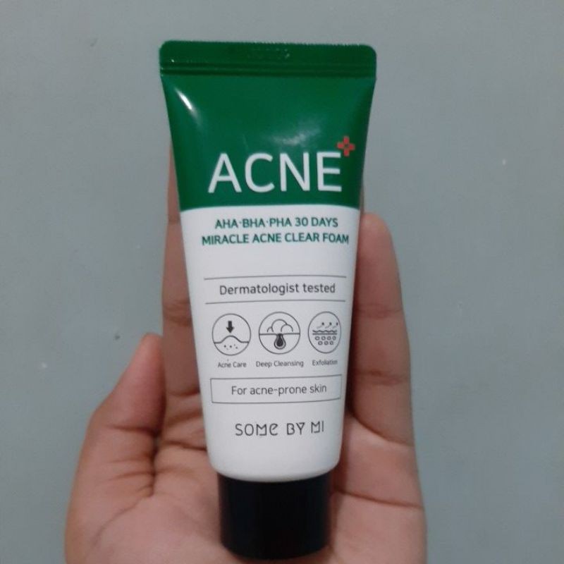 Somebymi Aha Bha Pha 30 Days Miracle Acne Clear Foam 30ml Shopee