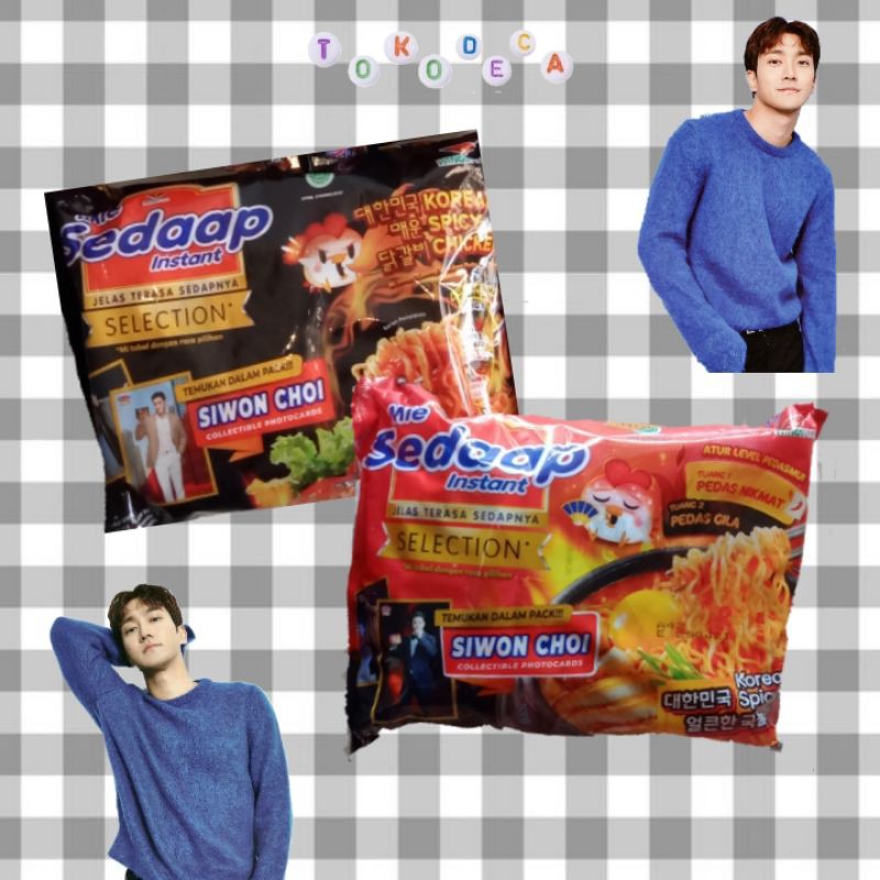 Mie Sedaap Cup Special Edition Photocard Siwon Choi Super Junior