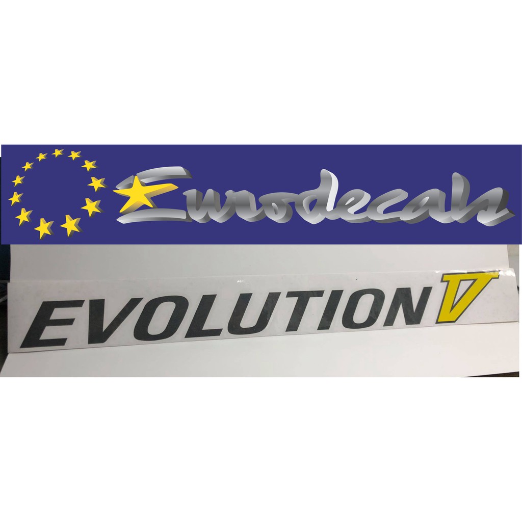Eurodecals Evolution V cut out sticker | Shopee Philippines