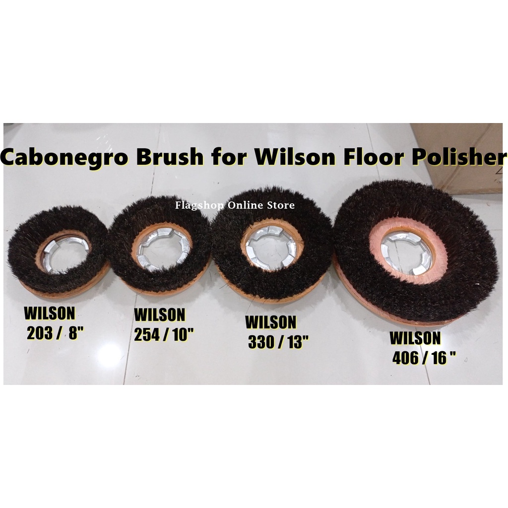 WILSON Floor Polisher Brush WITH Bracket Included (Cabo Negro) Shopee
