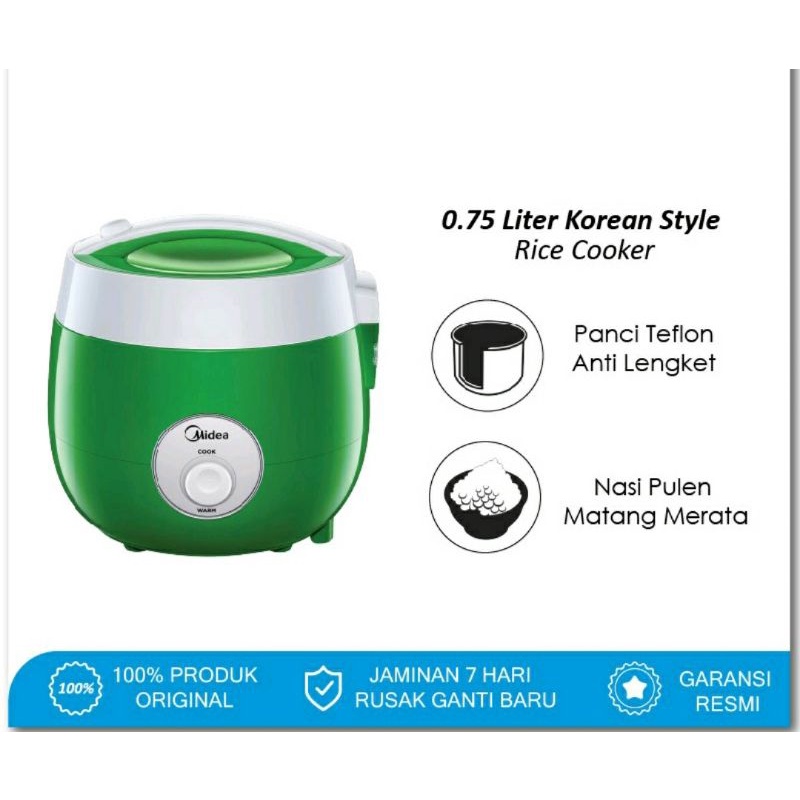 Midea Rice Cooker 0.72 Liter MRM-2001G | Shopee Philippines