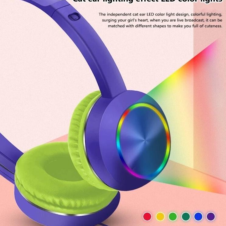 Super Special LED Cat Ears Gaming Headset Headphones AKZ020 with mic FF7J Shopee Philippines