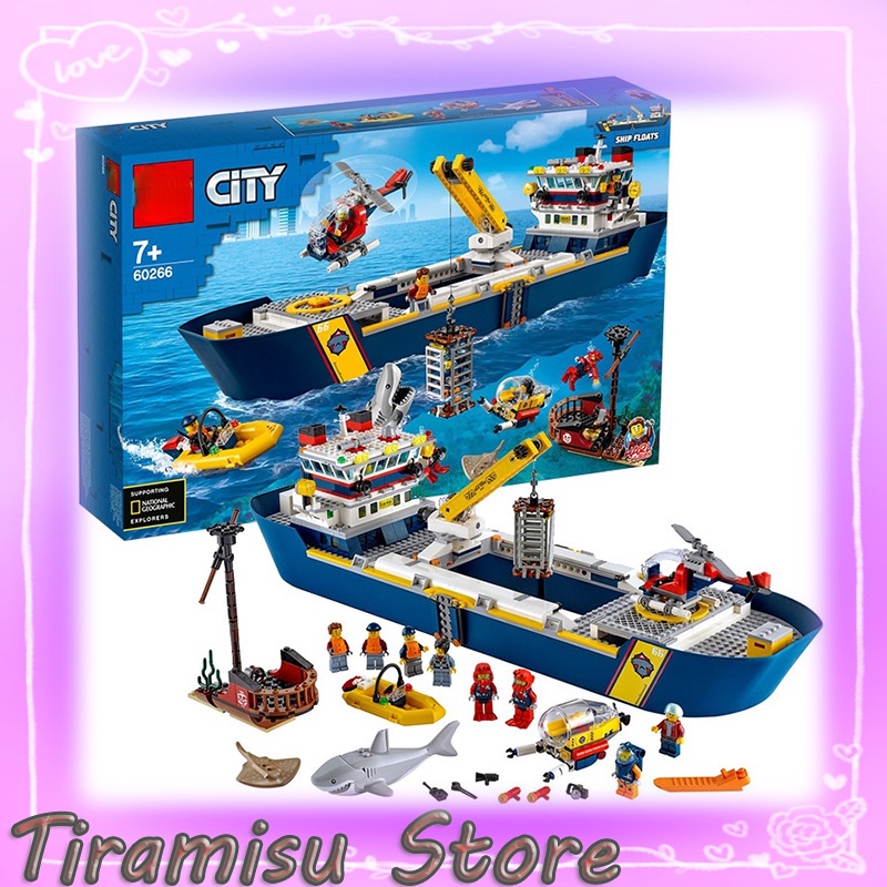 793pcs BELA 11617 LEGO City 60266 Ocean Exploration Ship