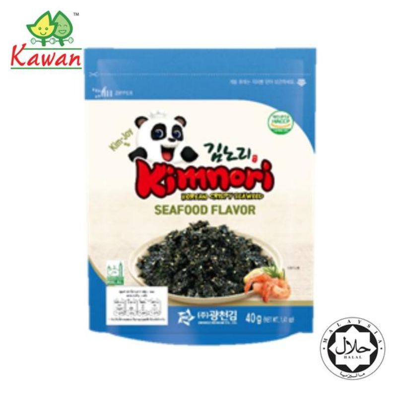 KIMNORI KOREAN CRISPY SEAWEED NORI SNACK BBQ SPICY SEAFOOD 40 GRAMS