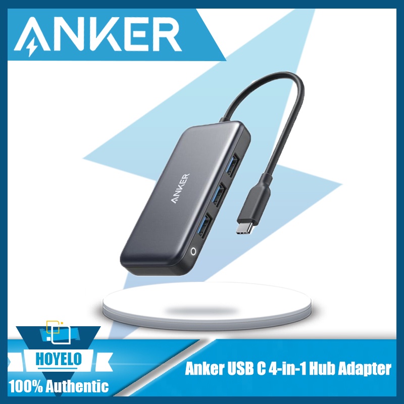 Anker A8321 Premium 4-in-1 USB C Hub Adapter With 60W Power Delivery, 3 ...