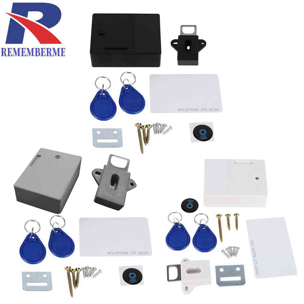 T3 Invisible RFID Smart Sensor Cabinet Locker Wardrobe Shoe Drawer Door ...