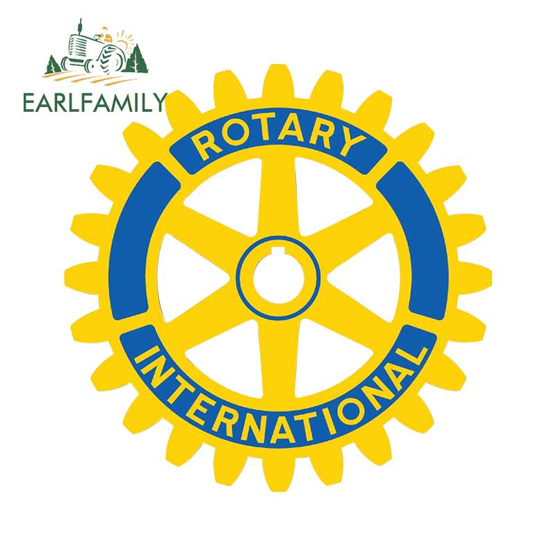 EARLFAMILY 13cm x 13cm Rotary Club Logo Decal And Car Stickers ...