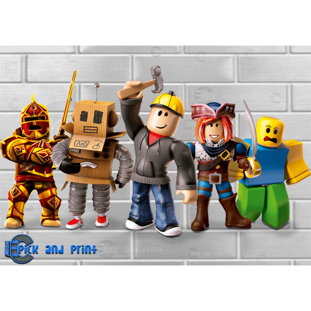 Roblox Character Cut Outs for DIY Party Backdrop Wall Decor Party ...