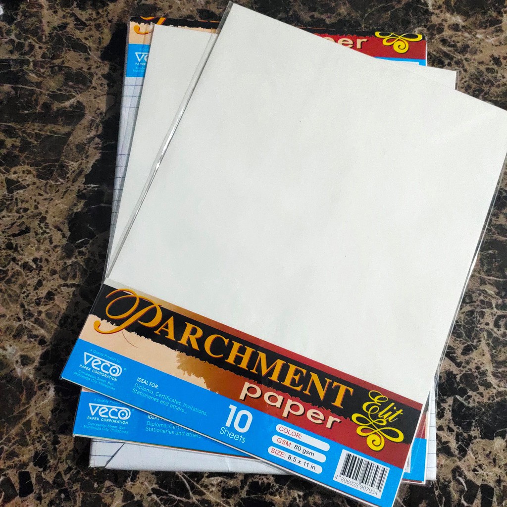 Parchment paper a4 size discount