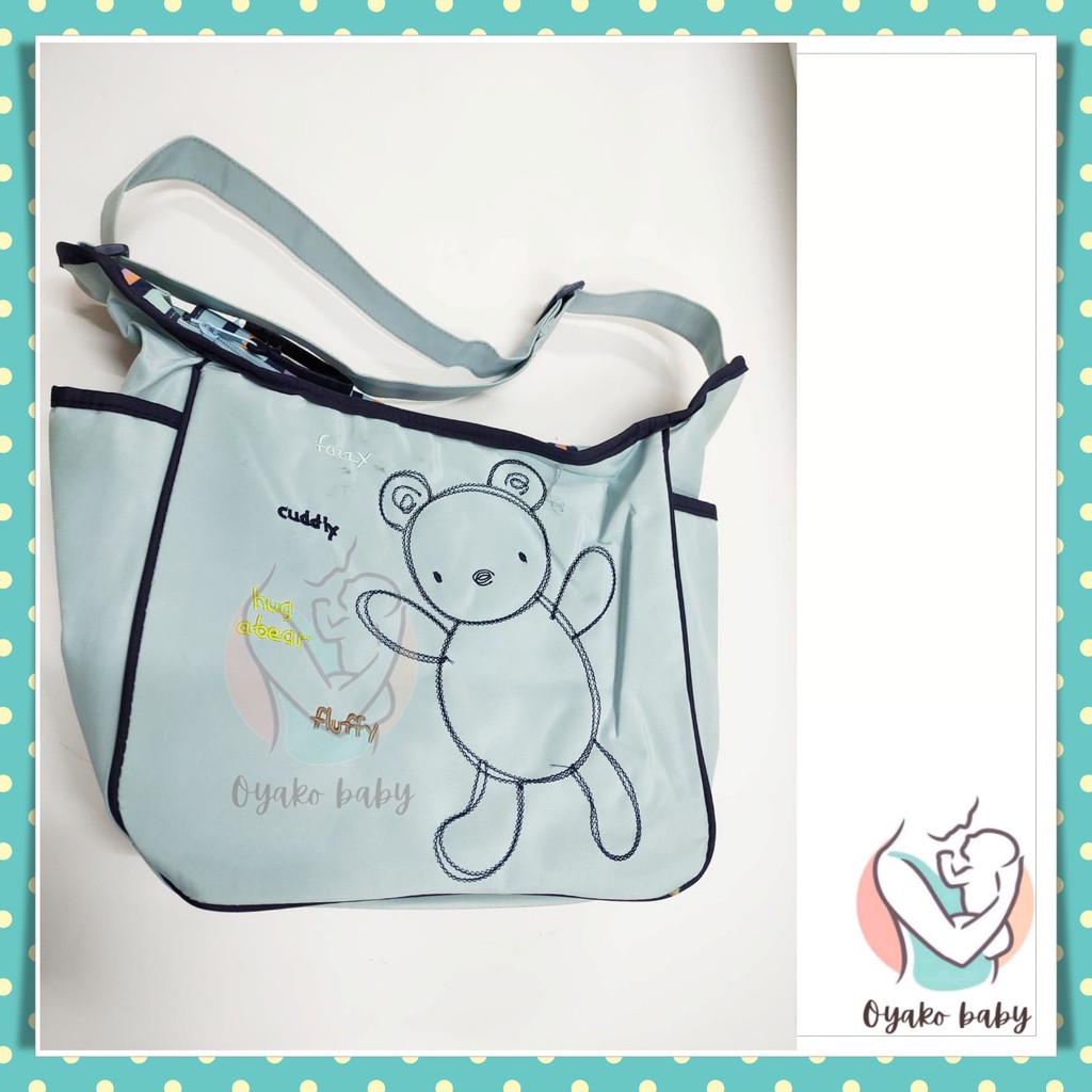 CLEARANCE SALE Bear Diaper Bag (with Stain and Faded Color) Shopee
