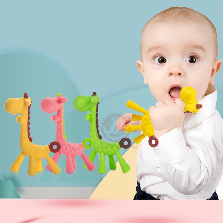 Silicone Teether Fidget Toys Baby Teether Toy Toothbrush Baby Bite