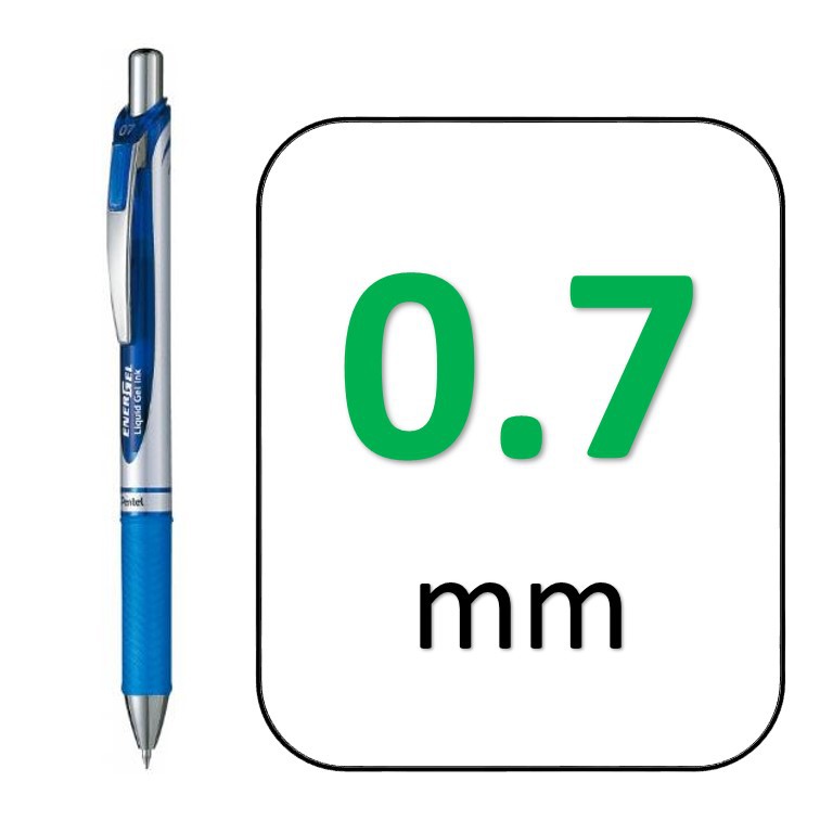 Pentel energel Brand Press Gel Pen Size 0.5 0.7 1.0 Mm.blue Red Black 1