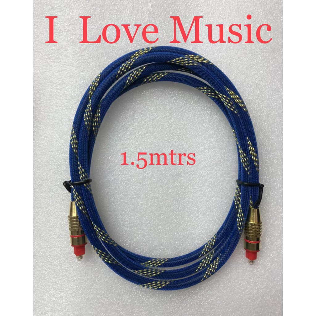 Original Braided Fiber Optic Audio Cable Optical 1.5 meters Shopee Philippines