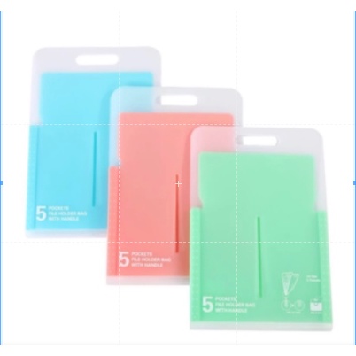 Expanding 5 Pockets File Folder A4 Organizer Vertical Organ Bag ...