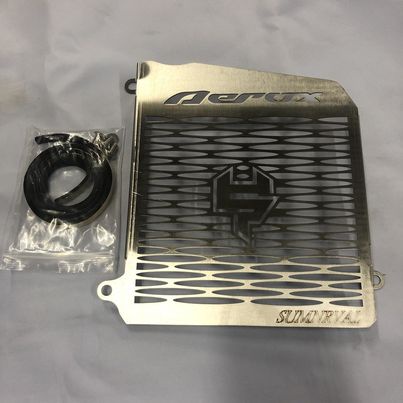REVO Stainless Yamaha AEROX155 Radiator Cover (Chrome) | Shopee Philippines